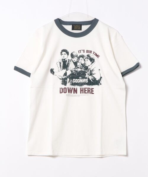 PONEYCOMB TOKYO(パニカムトーキョー)の「【TWM】グーニーズ/リンガーTシャツ(Tシャツ/カットソー・レディース・ライトグレー/オフホワイト・MEDIUM)」の2枚目の写真