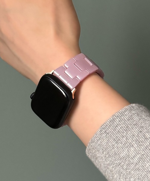 UNii(ユニー)の「マーブル樹脂バンド Apple Watch バンド ベルト 41/40/38mm べっこう 大理石 軽量 韓国(デジタル腕時計・レディース・その他/ライトブルー/その他2/クリーム/ホワイト/ピンク/コーラルピンク・ONE SIZE)」の13枚目の写真