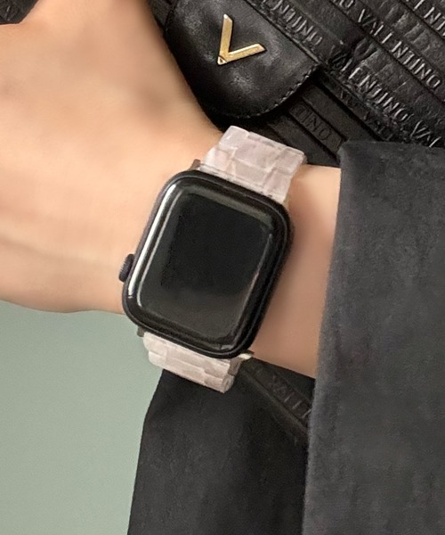 UNii(ユニー)の「マーブル樹脂バンド Apple Watch バンド ベルト 41/40/38mm べっこう 大理石 軽量 韓国(デジタル腕時計・レディース・その他/ライトブルー/その他2/クリーム/ホワイト/ピンク/コーラルピンク・ONE SIZE)」の14枚目の写真