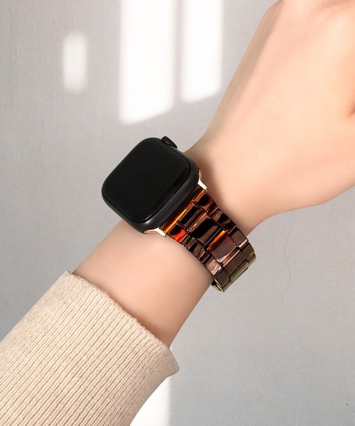 UNii(ユニー)の「マーブル樹脂バンド Apple Watch バンド ベルト 41/40/38mm べっこう 大理石 軽量 韓国(デジタル腕時計・レディース・その他/ライトブルー/その他2/クリーム/ホワイト/ピンク/コーラルピンク・ONE SIZE)」の9枚目の写真