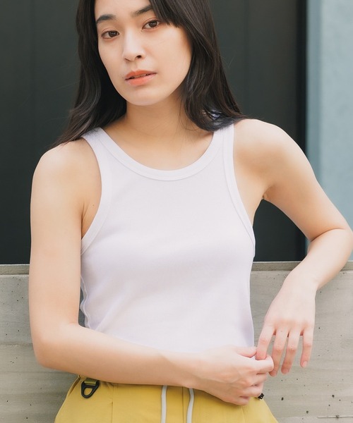 セール】Calvin Klein/カルバンクライン CTN CONTOUR RIB TANK