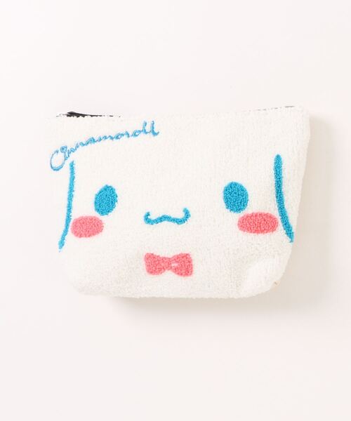 sanrio（サンリオ）の「サンリオキャラクター　さがら刺繍ポーチ（ポーチ・レディース・スカイブルー/ブラック/サックスブルー/ライトブルー/ピンク系その他/イエロー系その他/バイオレット/パープル/ピンク系その他2/ベージュ/ネイビー/ダークブルー/イエロー/ホワイト/レッド/ピンク/ホワイト系その他2/ターコイズブルー/ホワイト系その他/ピンク系その他4/パープル系その他/ブラック系その他/ブルー/イエロー系その他2/ライトピンク/ピンク系その他3/レッド系その他/ライトパープル/スカイブルー系/スカイブルー系1/パープル系その他2/イエロー系その他3/ピンク系その他5/レッド系その他2/ブルー系その他/ブラウン系その他/レオパード/ブラウン系その他2/スカイブルー系4/ラベンダー/グリーン系その他/ベージュ系その他/グリーン/スカイブルー系2/パープル系その他4/ピンク系その他7/ピンク系/ブルー系その他2/グレー/スカイブルー系3/パープル系その他3/イエロー系その他4/ピンク系その他6・FREE）」の2枚目の写真