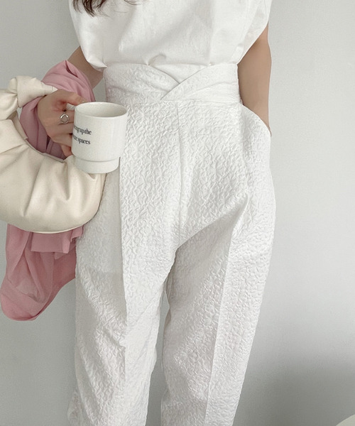 TR w cloth basic wide straight pants（スラックス）｜ADRER
