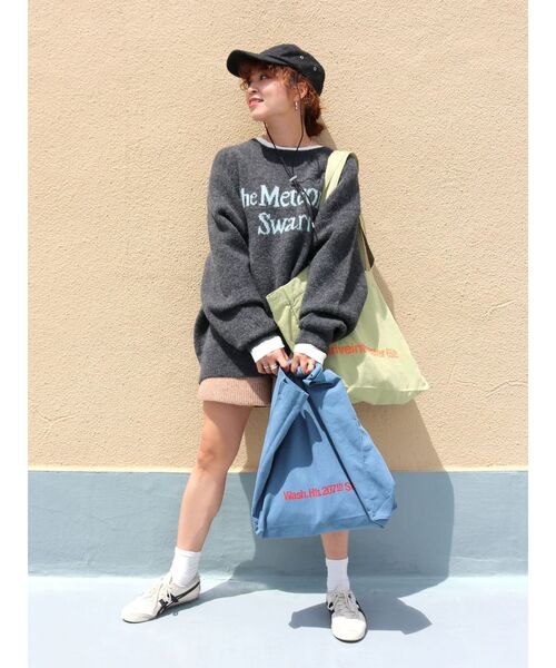 Ungrid（アングリッド）の「【WEB限定】ロゴトートバッグ（トートバッグ・レディース・オフホワイト/イエロー/ブラック/オレンジ/グリーン/ピンク/レッド/ブルー・FREE）」の17枚目の写真