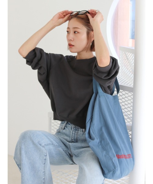 Ungrid（アングリッド）の「【WEB限定】ロゴトートバッグ（トートバッグ・レディース・オフホワイト/イエロー/ブラック/オレンジ/グリーン/ピンク/レッド/ブルー・FREE）」の9枚目の写真