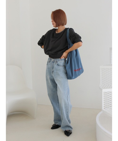 Ungrid（アングリッド）の「【WEB限定】ロゴトートバッグ（トートバッグ・レディース・オフホワイト/イエロー/ブラック/オレンジ/グリーン/ピンク/レッド/ブルー・FREE）」の10枚目の写真