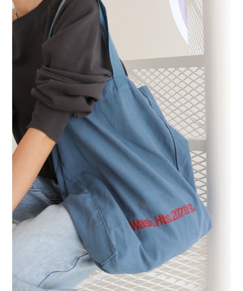 Ungrid（アングリッド）の「【WEB限定】ロゴトートバッグ（トートバッグ・レディース・オフホワイト/イエロー/ブラック/オレンジ/グリーン/ピンク/レッド/ブルー・FREE）」の12枚目の写真