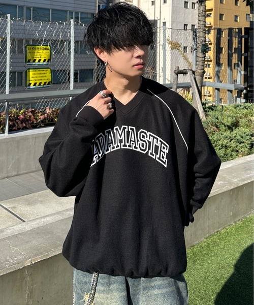 ADAMASTE(アダマスト)の「inside out college logo sweat - インサイドアウトカレッジロゴスウェット(スウェット・メンズ・レッド/ブラック/ブルー・MEDIUM/LARGE)」の14枚目の写真