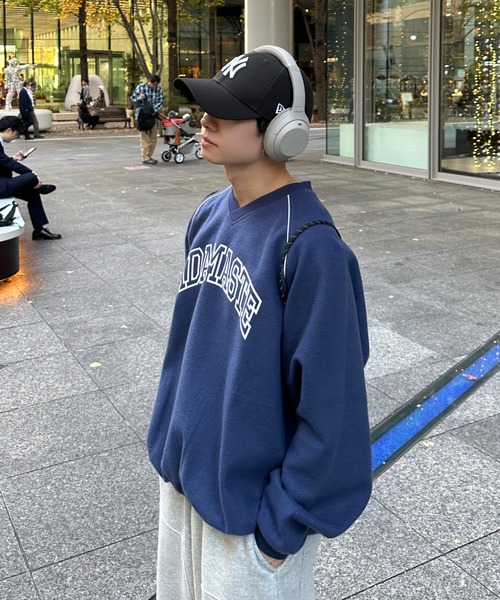 ADAMASTE(アダマスト)の「inside out college logo sweat - インサイドアウトカレッジロゴスウェット(スウェット・メンズ・レッド/ブラック/ブルー・MEDIUM/LARGE)」の5枚目の写真