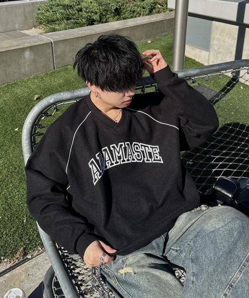 ADAMASTE(アダマスト)の「inside out college logo sweat - インサイドアウトカレッジロゴスウェット(スウェット・メンズ・レッド/ブラック/ブルー・MEDIUM/LARGE)」の15枚目の写真