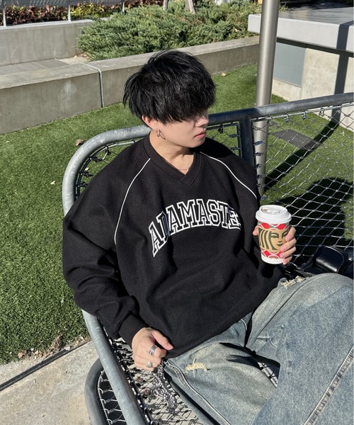 ADAMASTE(アダマスト)の「inside out college logo sweat - インサイドアウトカレッジロゴスウェット(スウェット・メンズ・レッド/ブラック/ブルー・MEDIUM/LARGE)」の16枚目の写真