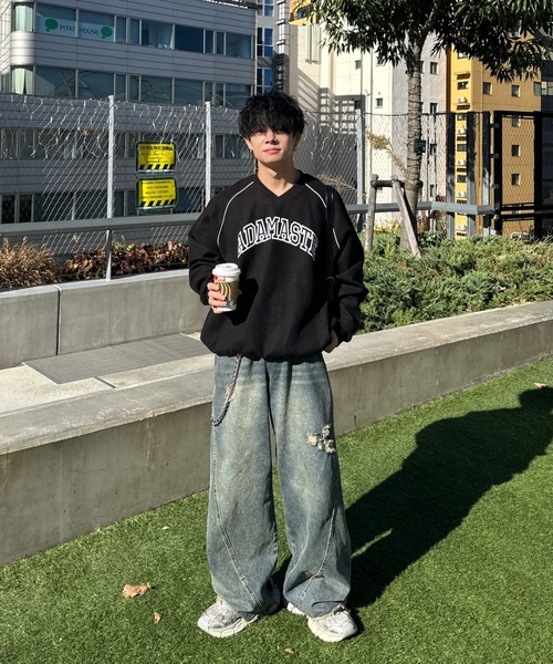 ADAMASTE(アダマスト)の「inside out college logo sweat - インサイドアウトカレッジロゴスウェット(スウェット・メンズ・レッド/ブラック/ブルー・MEDIUM/LARGE)」の20枚目の写真