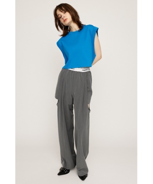 SLY(スライ)の「ROLL UP KNIT TOPS ロール アップ ニット トップス(ニット/セーター・レディース・ターコイズブルー/アイボリー/ブラック・FREE)」の5枚目の写真