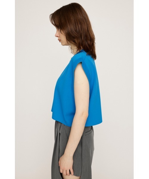 SLY(スライ)の「ROLL UP KNIT TOPS ロール アップ ニット トップス(ニット/セーター・レディース・ターコイズブルー/アイボリー/ブラック・FREE)」の7枚目の写真