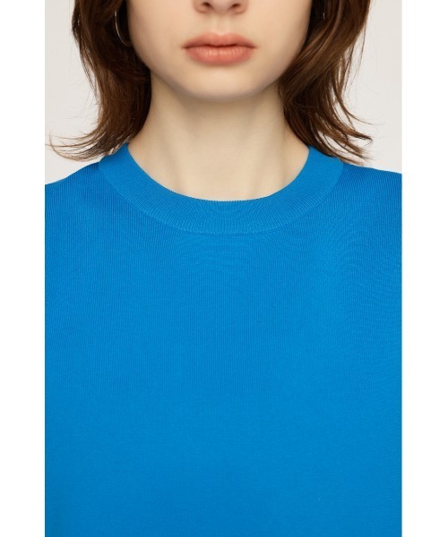 SLY(スライ)の「ROLL UP KNIT TOPS ロール アップ ニット トップス(ニット/セーター・レディース・ターコイズブルー/アイボリー/ブラック・FREE)」の9枚目の写真