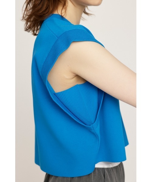 SLY(スライ)の「ROLL UP KNIT TOPS ロール アップ ニット トップス(ニット/セーター・レディース・ターコイズブルー/アイボリー/ブラック・FREE)」の10枚目の写真