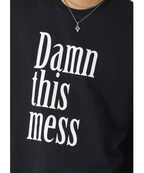 RE730（アールイーセブンサーティー）の「【RE730】ビッグシルエットフェイクレイヤードロンT（Tシャツ/カットソー・メンズ・ブラック/チャコールグレー/ブラック×ホワイト・MEDIUM/LARGE）」の19枚目の写真