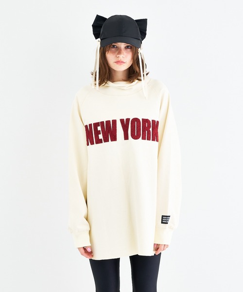 anna sui nyc（アナ スイ エヌ ワイ シー）の「ハイネック“NY”刺繍スウェットプルオーバー（スウェット・レディース・グリーン/グレー/ホワイト・FREE）」の12枚目の写真