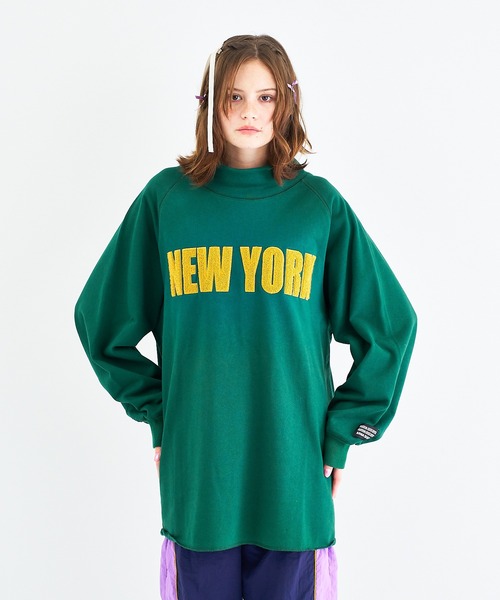 anna sui nyc（アナ スイ エヌ ワイ シー）の「ハイネック“NY”刺繍スウェットプルオーバー（スウェット・レディース・グリーン/グレー/ホワイト・FREE）」の11枚目の写真