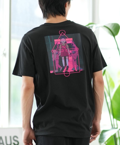 【コラボ】PUMA × イカゲーム 半袖Tee/コットンTee グラフィックデザイン ユニセックス 627426（Tシャツ/カットソー）｜PUMA（プーマ）Tシャツ/カットソー