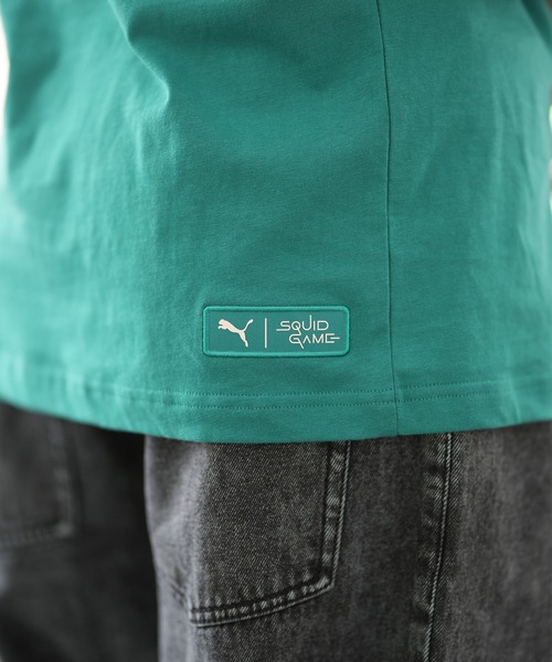 【コラボ】PUMA × イカゲーム 半袖Tee/コットンTee グラフィックデザイン ユニセックス 627426（Tシャツ/カットソー）｜PUMA（プーマ）