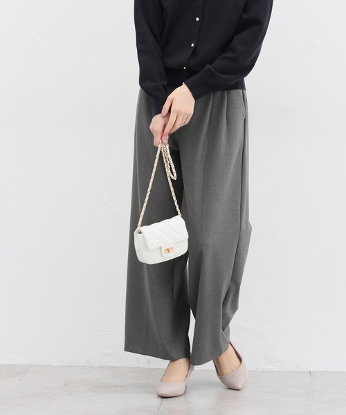 Honeys(ハニーズ)の「【抗菌防臭】ワイドストレート(股下68cm)(その他パンツ・レディース・ネイビー/ブラック/杢グレー・S/M/L/LL/3L)」の22枚目の写真