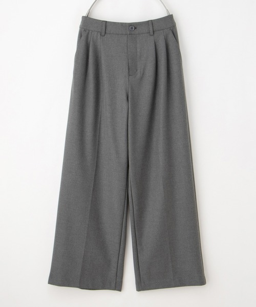 Honeys(ハニーズ)の「【抗菌防臭】ワイドストレート(股下68cm)(その他パンツ・レディース・ネイビー/ブラック/杢グレー・S/M/L/LL/3L)」の5枚目の写真