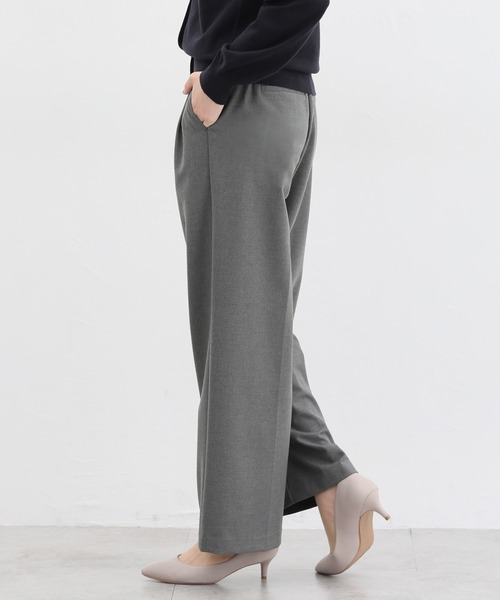 Honeys(ハニーズ)の「【抗菌防臭】ワイドストレート(股下68cm)(その他パンツ・レディース・ネイビー/ブラック/杢グレー・S/M/L/LL/3L)」の8枚目の写真