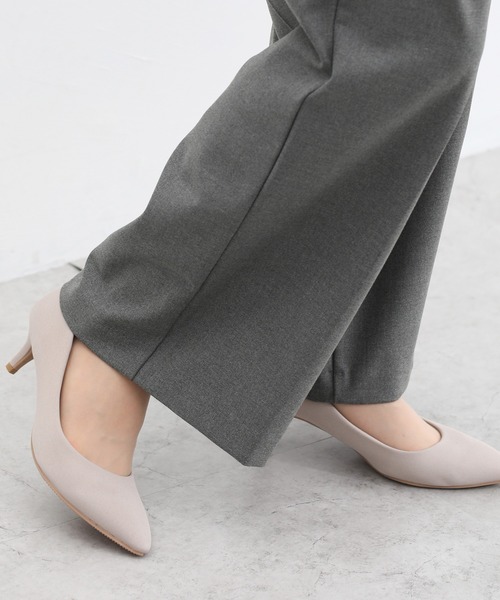Honeys(ハニーズ)の「【抗菌防臭】ワイドストレート(股下68cm)(その他パンツ・レディース・ネイビー/ブラック/杢グレー・S/M/L/LL/3L)」の12枚目の写真