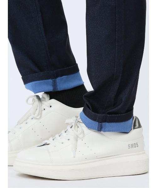 m.f.editorial（エムエフエディトリアル）の「【ソラーロ ストレッチ】m.f.エディトリアル メンズ スリムチノパンツ（チノパンツ・メンズ・ネイビー・S/MEDIUM/LARGE/X-LARGE）」の9枚目の写真