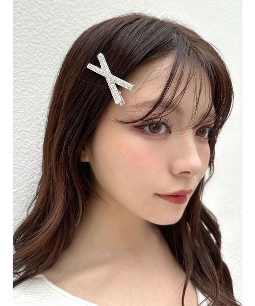 RESEXXY（リゼクシー）の「シャイニークロスヘアピン（ヘアピン・レディース・シルバー/ゴールド・FREE）」の3枚目の写真