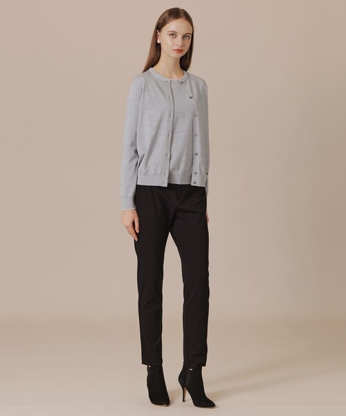 MACKINTOSH LONDON（マッキントッシュ ロンドン）の「クリアニット天竺カーディガン（カーディガン/ボレロ・レディース・オフホワイト/パープル系その他4/グレー系その他・40/38）」の5枚目の写真