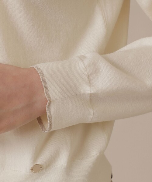 MACKINTOSH LONDON（マッキントッシュ ロンドン）の「クリアニット天竺カーディガン（カーディガン/ボレロ・レディース・オフホワイト/パープル系その他4/グレー系その他・40/38）」の10枚目の写真