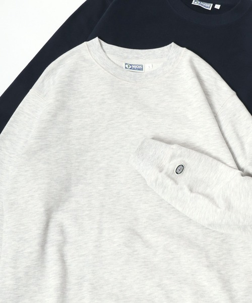 DISCUS（ディスカス）の「2025AW DISCUS/ディスカス  USAコットン スウェット クルーネックトレーナー レディース メンズ（スウェット・メンズ・オートミール/ベージュ/ネイビー/レンガ/グリーン/グレー/ブラック/サックスブルー/ブルー系その他/ピンク・M/L/XL）」の4枚目の写真