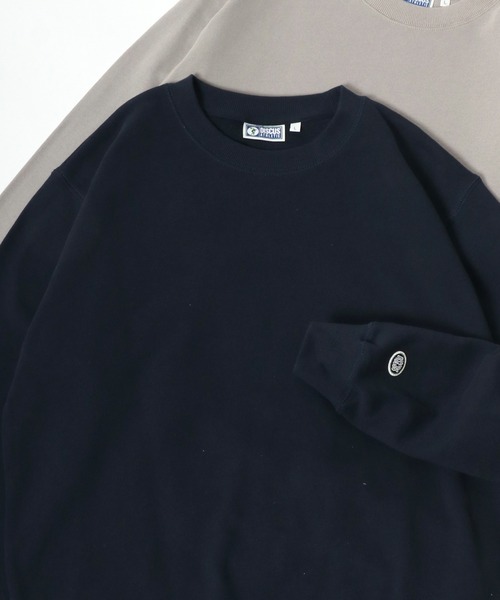 DISCUS（ディスカス）の「2025AW DISCUS/ディスカス  USAコットン スウェット クルーネックトレーナー レディース メンズ（スウェット・メンズ・オートミール/ベージュ/ネイビー/レンガ/グリーン/グレー/ブラック/サックスブルー/ブルー系その他/ピンク・M/L/XL）」の6枚目の写真