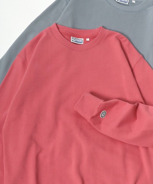 DISCUS（ディスカス）の「2025AW DISCUS/ディスカス  USAコットン スウェット クルーネックトレーナー レディース メンズ（スウェット・メンズ・オートミール/ベージュ/ネイビー/レンガ/グリーン/グレー/ブラック/サックスブルー/ブルー系その他/ピンク・M/L/XL）」の10枚目の写真