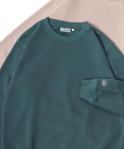 DISCUS（ディスカス）の「2025AW DISCUS/ディスカス  USAコットン スウェット クルーネックトレーナー レディース メンズ（スウェット・メンズ・オートミール/ベージュ/ネイビー/レンガ/グリーン/グレー/ブラック/サックスブルー/ブルー系その他/ピンク・M/L/XL）」の5枚目の写真