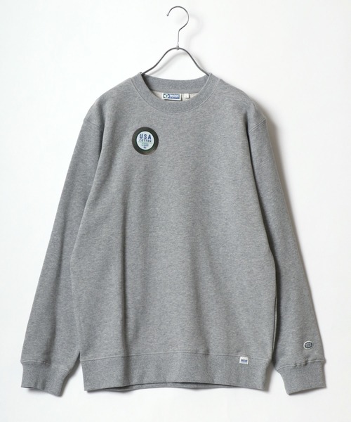 DISCUS（ディスカス）の「2025AW DISCUS/ディスカス  USAコットン スウェット クルーネックトレーナー レディース メンズ（スウェット・メンズ・オートミール/ベージュ/ネイビー/レンガ/グリーン/グレー/ブラック/サックスブルー/ブルー系その他/ピンク・M/L/XL）」の13枚目の写真