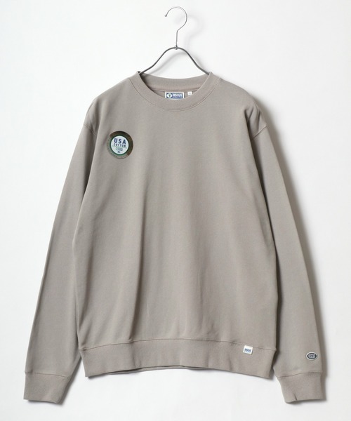 DISCUS（ディスカス）の「2025AW DISCUS/ディスカス  USAコットン スウェット クルーネックトレーナー レディース メンズ（スウェット・メンズ・オートミール/ベージュ/ネイビー/レンガ/グリーン/グレー/ブラック/サックスブルー/ブルー系その他/ピンク・M/L/XL）」の15枚目の写真