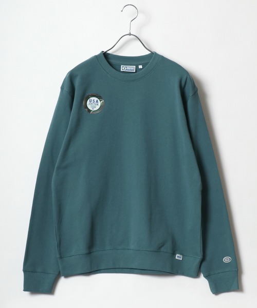 DISCUS（ディスカス）の「2025AW DISCUS/ディスカス  USAコットン スウェット クルーネックトレーナー レディース メンズ（スウェット・メンズ・オートミール/ベージュ/ネイビー/レンガ/グリーン/グレー/ブラック/サックスブルー/ブルー系その他/ピンク・M/L/XL）」の17枚目の写真