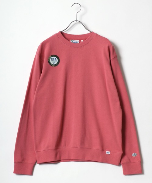 DISCUS（ディスカス）の「2025AW DISCUS/ディスカス  USAコットン スウェット クルーネックトレーナー レディース メンズ（スウェット・メンズ・オートミール/ベージュ/ネイビー/レンガ/グリーン/グレー/ブラック/サックスブルー/ブルー系その他/ピンク・M/L/XL）」の19枚目の写真