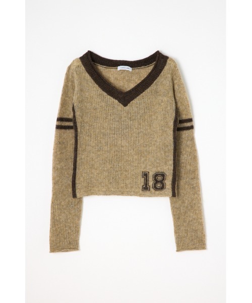 LAGUA GEM（ラグアジェム）の「COMPACT NUMBER ニット（ニット/セーター・レディース・グレー/ベージュ/バーガンディー・FREE）」の18枚目の写真