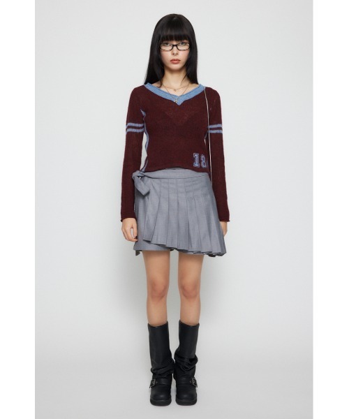 LAGUA GEM（ラグアジェム）の「COMPACT NUMBER ニット（ニット/セーター・レディース・グレー/ベージュ/バーガンディー・FREE）」の10枚目の写真