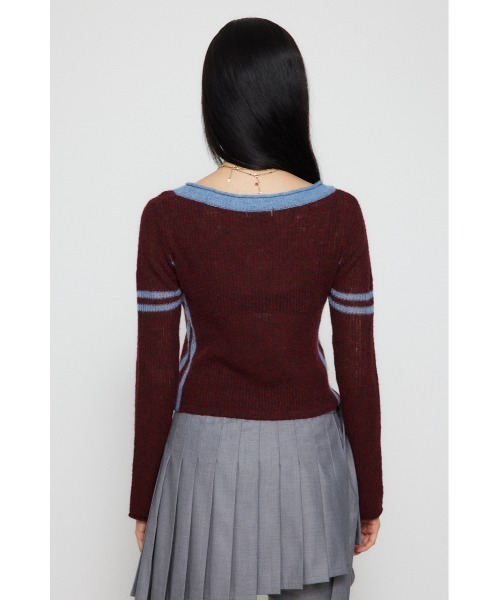 LAGUA GEM（ラグアジェム）の「COMPACT NUMBER ニット（ニット/セーター・レディース・グレー/ベージュ/バーガンディー・FREE）」の13枚目の写真