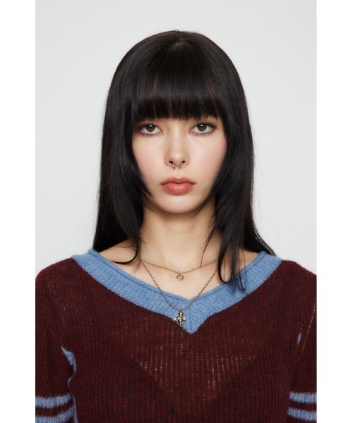 LAGUA GEM（ラグアジェム）の「COMPACT NUMBER ニット（ニット/セーター・レディース・グレー/ベージュ/バーガンディー・FREE）」の14枚目の写真