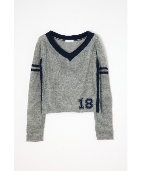 LAGUA GEM（ラグアジェム）の「COMPACT NUMBER ニット（ニット/セーター・レディース・グレー/ベージュ/バーガンディー・FREE）」の21枚目の写真