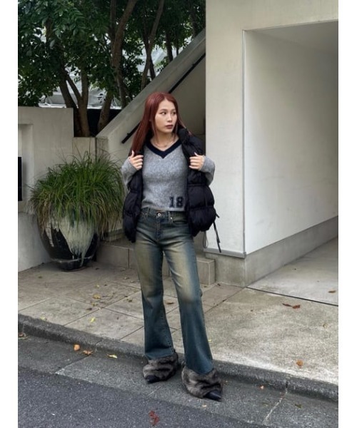 LAGUA GEM（ラグアジェム）の「COMPACT NUMBER ニット（ニット/セーター・レディース・グレー/ベージュ/バーガンディー・FREE）」の22枚目の写真