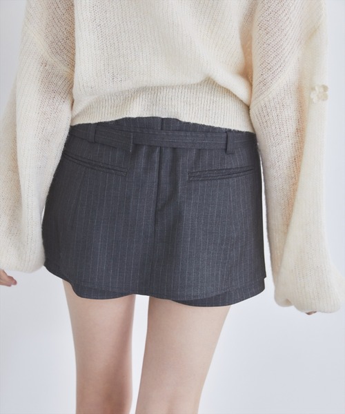 REDYAZEL(レディアゼル)の「レイヤードデザインベルティッドショートパンツ(その他パンツ・レディース・オフホワイト/ネイビー/グレー・FREE)」の19枚目の写真