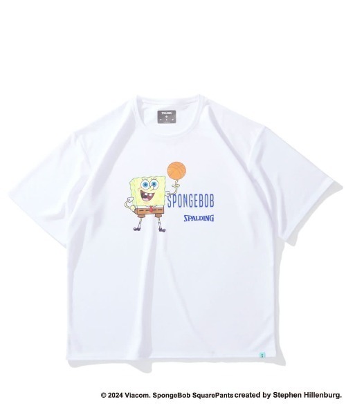 スポンジボブ バスケットボール バスパン MTシャツL2点セット新品 SPALDING/スポルディング】Tシャツ スポンジ・ボブスピニング