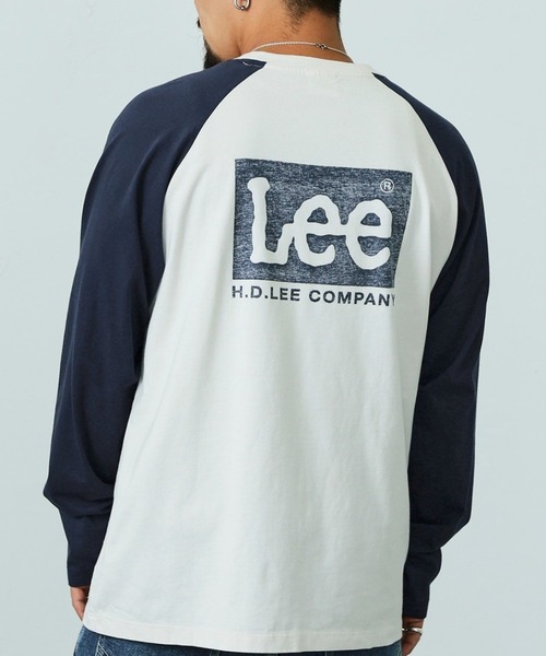 Lee（リー）の「Lee/リー【親子リンク】ロングセラー Leeロゴバックプリント長袖Tシャツ（Tシャツ/カットソー・メンズ・ホワイト/ブラック/ネイビー/ワインレッド・SMALL/MEDIUM/LARGE/X-LARGE）」の3枚目の写真